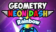 Geometry Neon Dash Rainbow